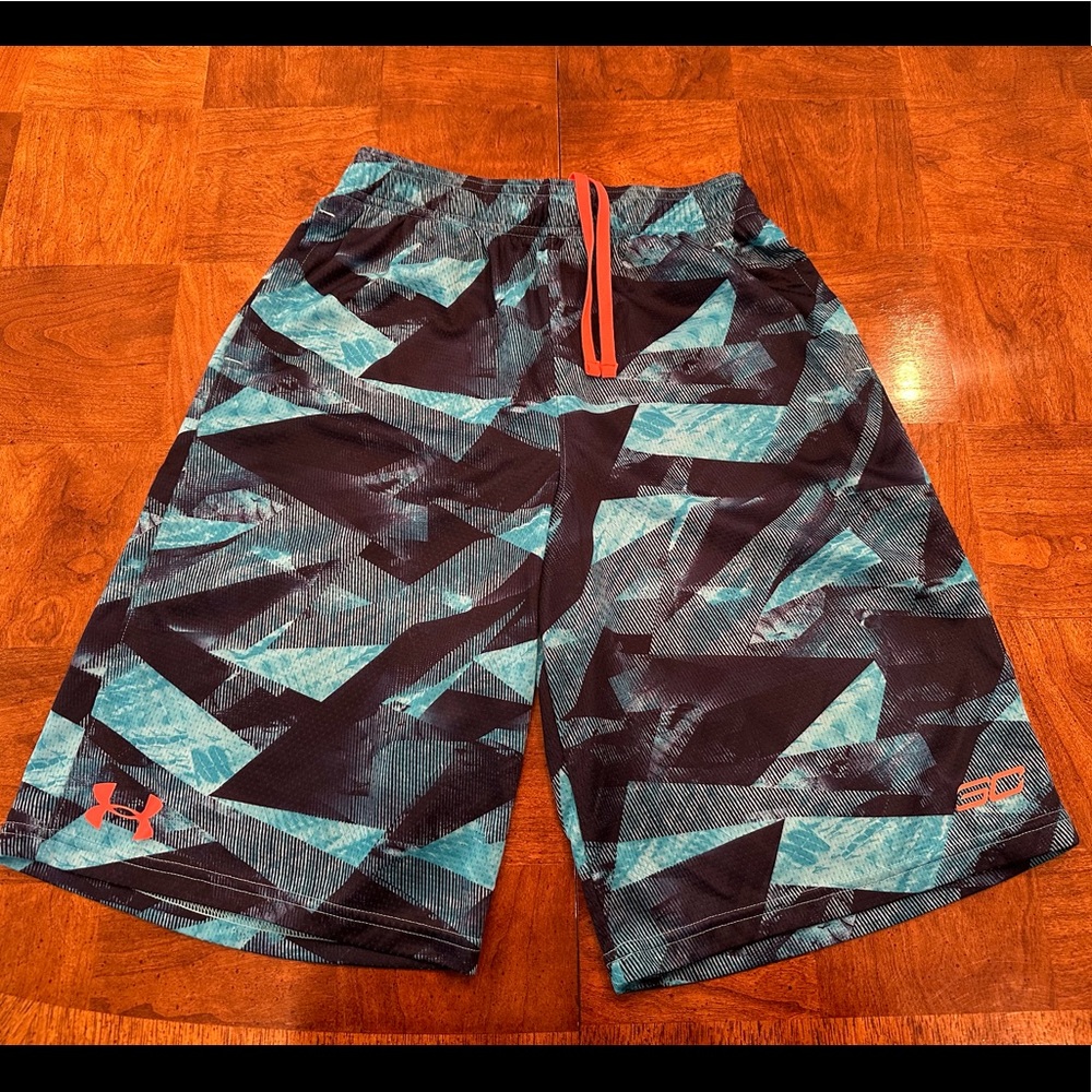 Blue Under Armour Boys Basketball shorts